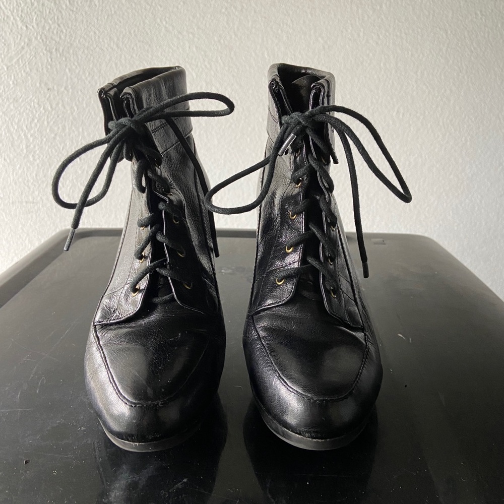 Black short boots